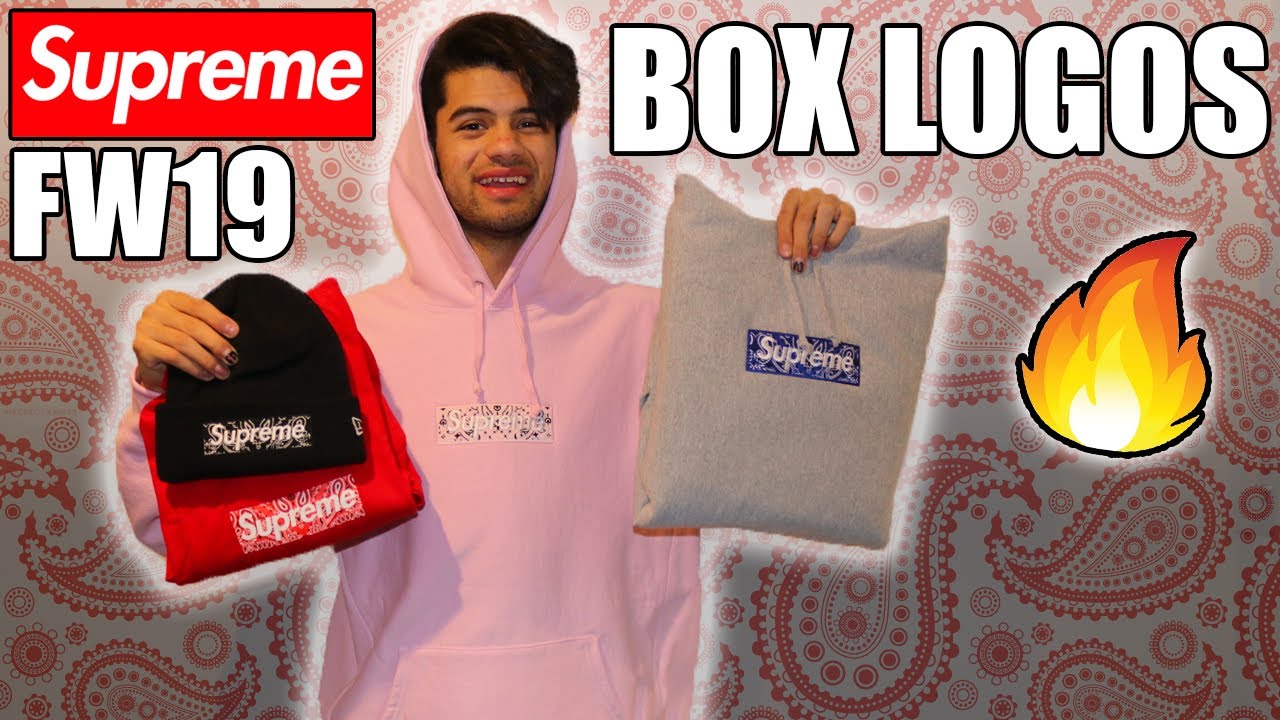 SUPREME Bandana BOX LOGO Hoodie, Beanie, & Tee Review- Fall Winter