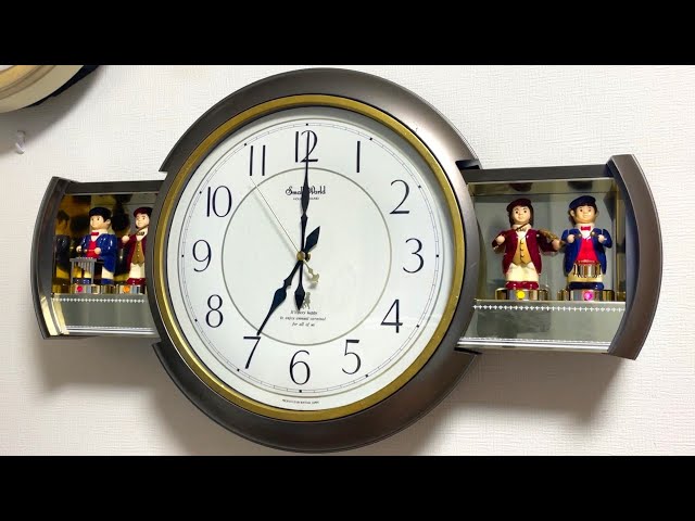 RHYTHM Small World Masic Motion clock (4MH638RH08) - YouTube