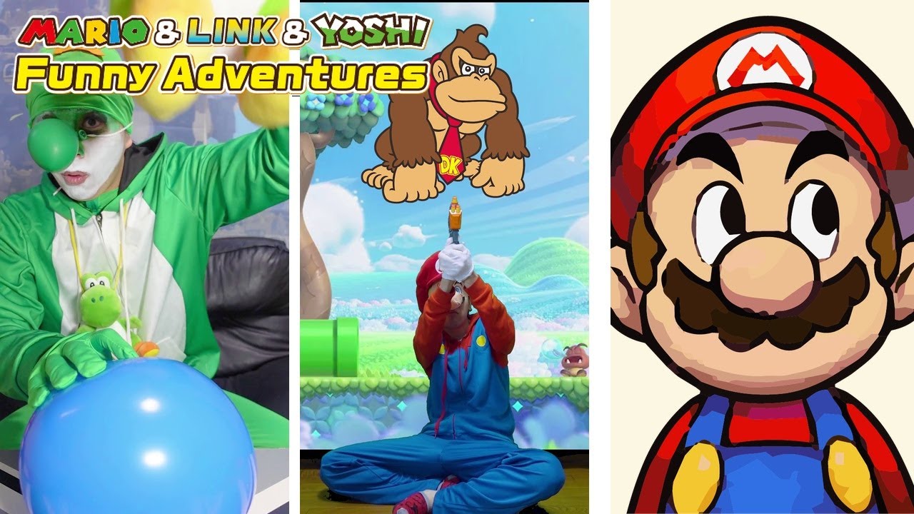 The Funny Adventures of Mario & Link ＆ Yoshi 🤣 ＃4560 - YouTube
