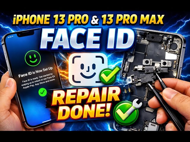 iPhone 13 & 13 Pro Max Face ID Repair Done ✓ | 100% Working - YouTube