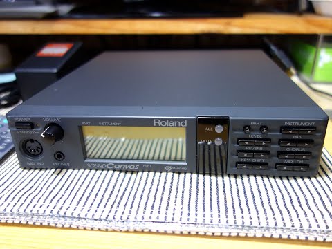 MIDI音源】「SC-55」ボタン電池交換とサンプル曲で作動確認【Roland