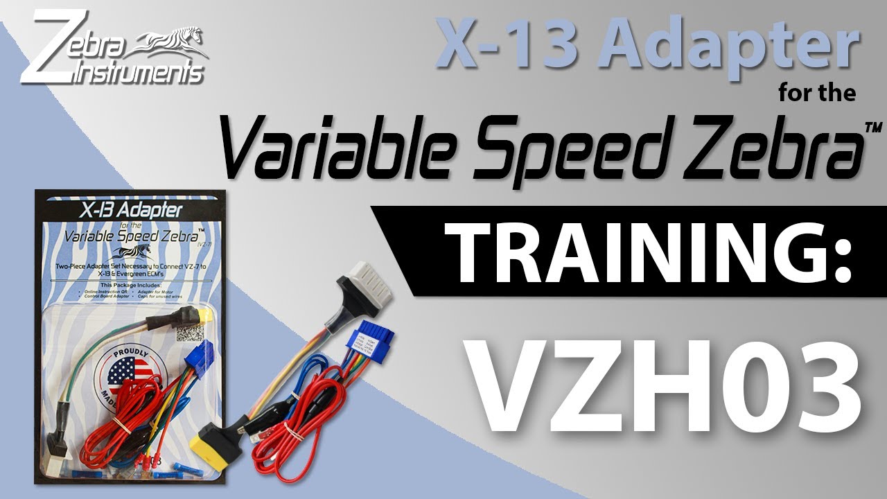 Zebra VZH03 X-13 and Evergreen Motor Adapter for VZ-7 Diagnostic Tool