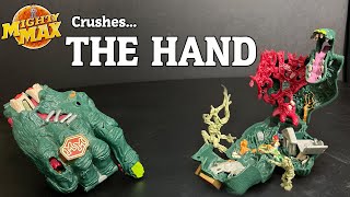Mighty Max Crushes The Hand Playset Review - YouTube