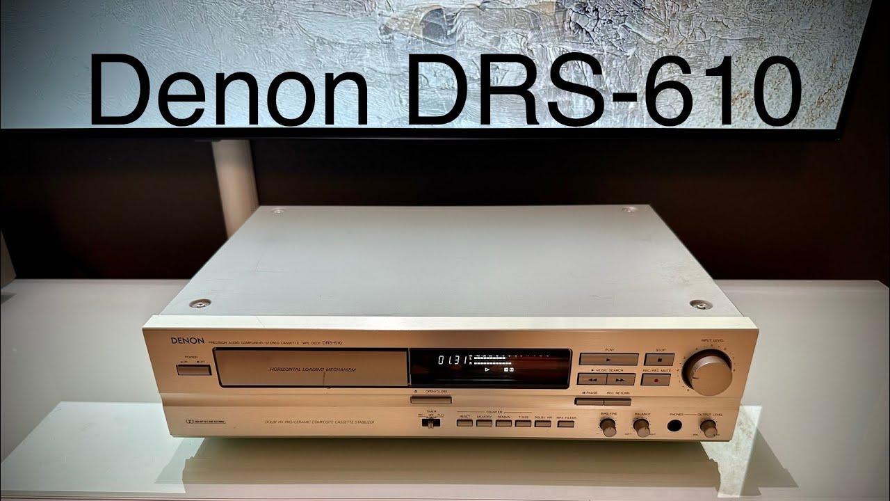 Denon DRS-610 precision audio component / stereo cassette tape