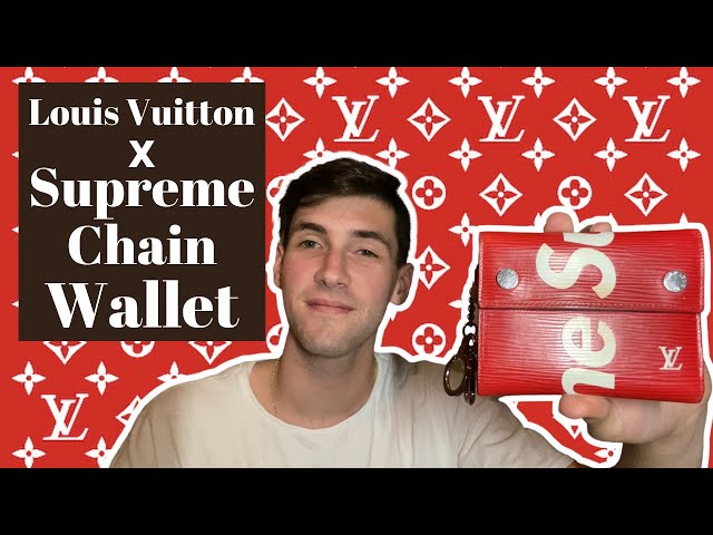 Supreme x Louis Vuitton Chain Wallet Review - YouTube