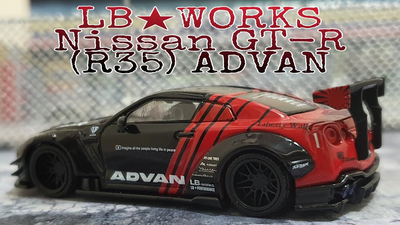 MINI GT LB-WORKS Nissan GT-R (R35) ADVAN / Rare No. 74 Unboxing