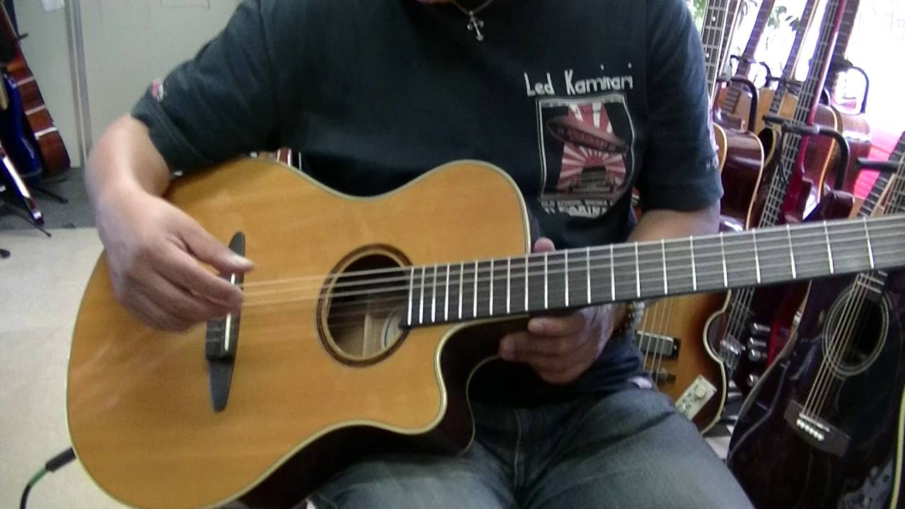 ヤマハAPX－5NA お手頃エレガット ギターフロンティアの動画で