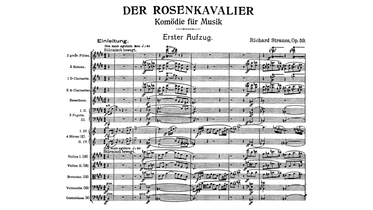 Richard Strauss - Der Rosenkavalier, Op. 59 (Audio + Full Score