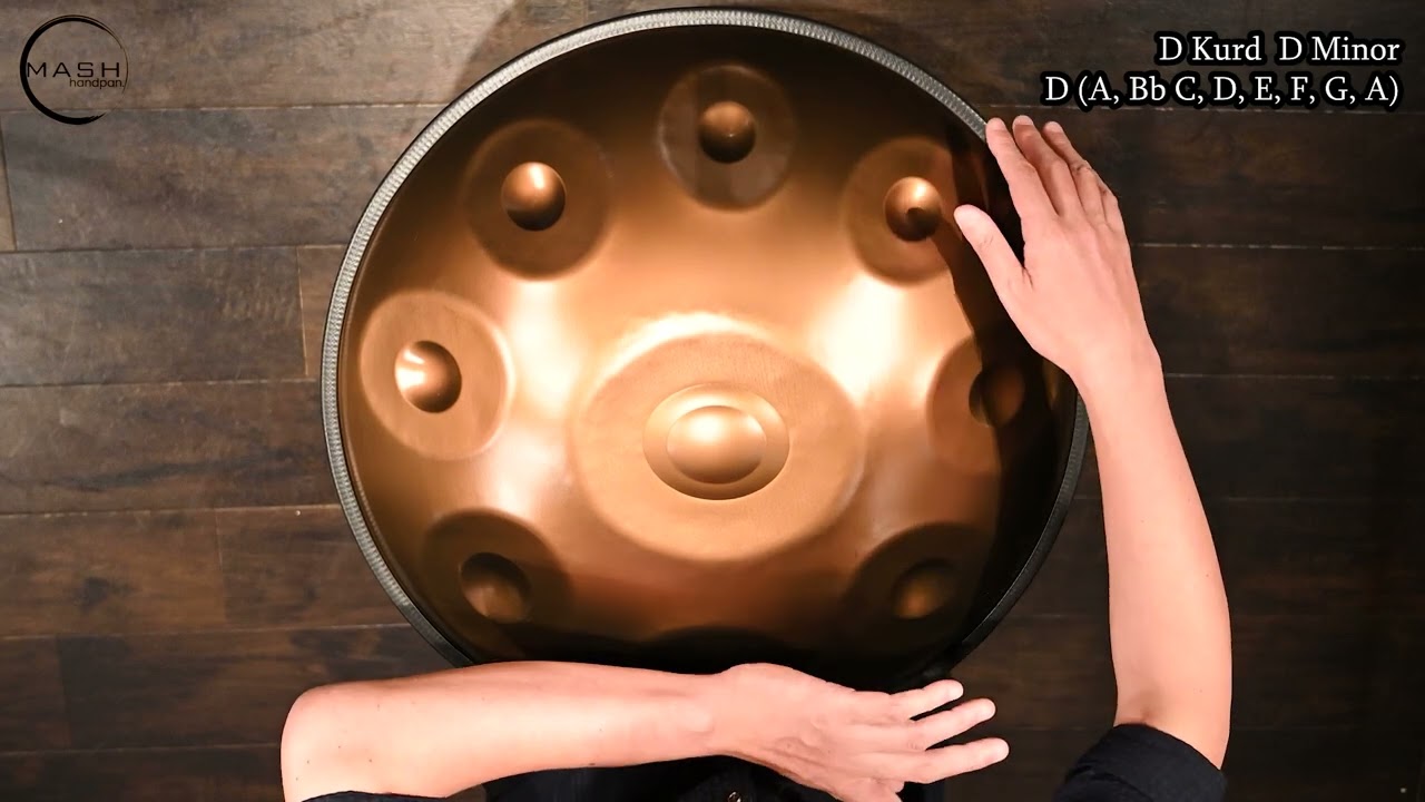 MASH handpan. 9音 D Kurd ・ D マイナー[D / A, Bb, C, D, E, F, G, A
