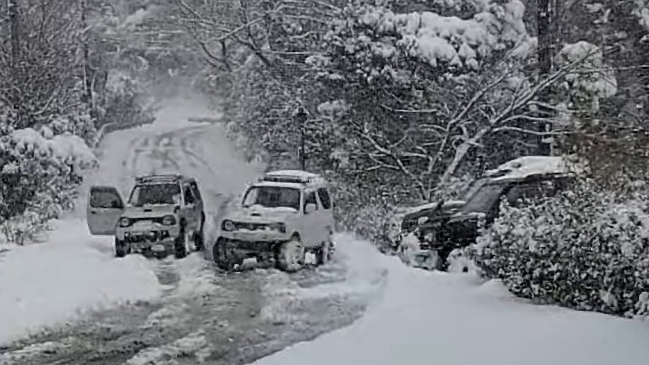 🚙ジムニースノーアタック①🚙2023.1/25.滋賀県大雪 久々に投稿「今年