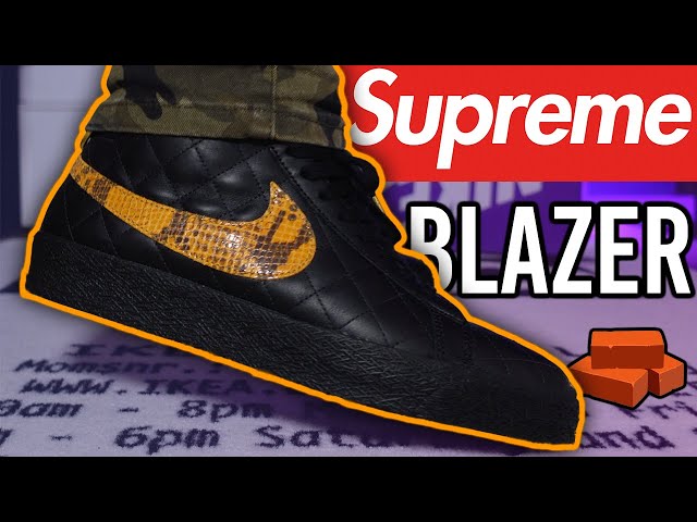 Supreme x Nike SB Blazer Mid Review/On-Feet!!! - YouTube