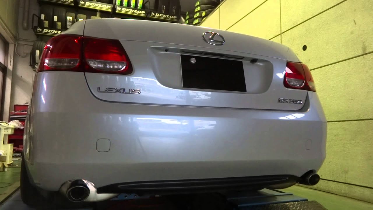 LEXUS GS350【GRS191】 ワンオフマフラー＋センターストレート - YouTube