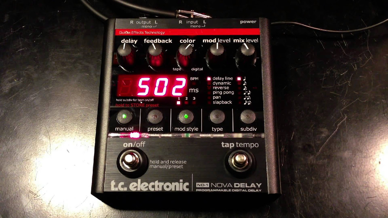 TC Electronic Nova Delay ND-1 - YouTube