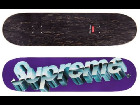 SUPREME CHROME LOGO SKATEBOARD DECK PURPLE UNBOXING! - YouTube