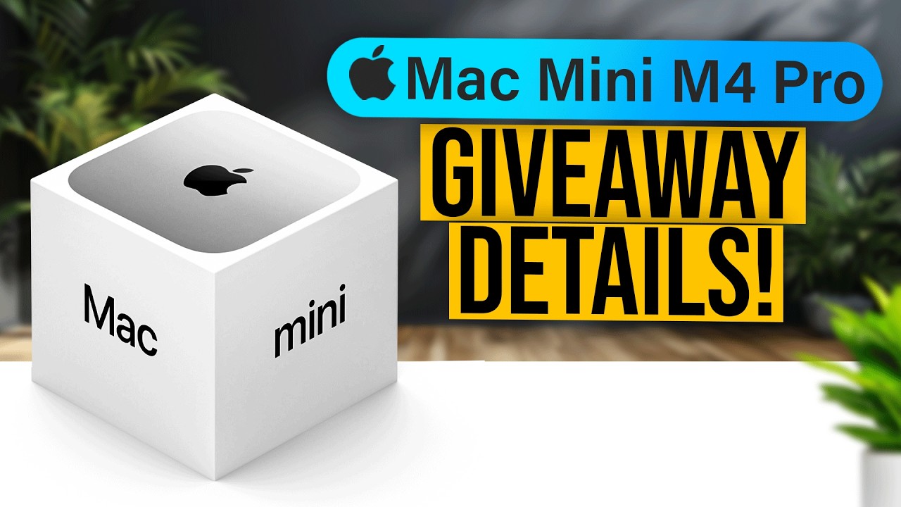 2025 Mac Mini M4 Pro GIVEAWAY Details for March Date! - YouTube