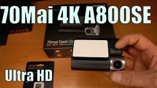 4K video from the windshield. 70mai DashCam 4K A800SE dash cam