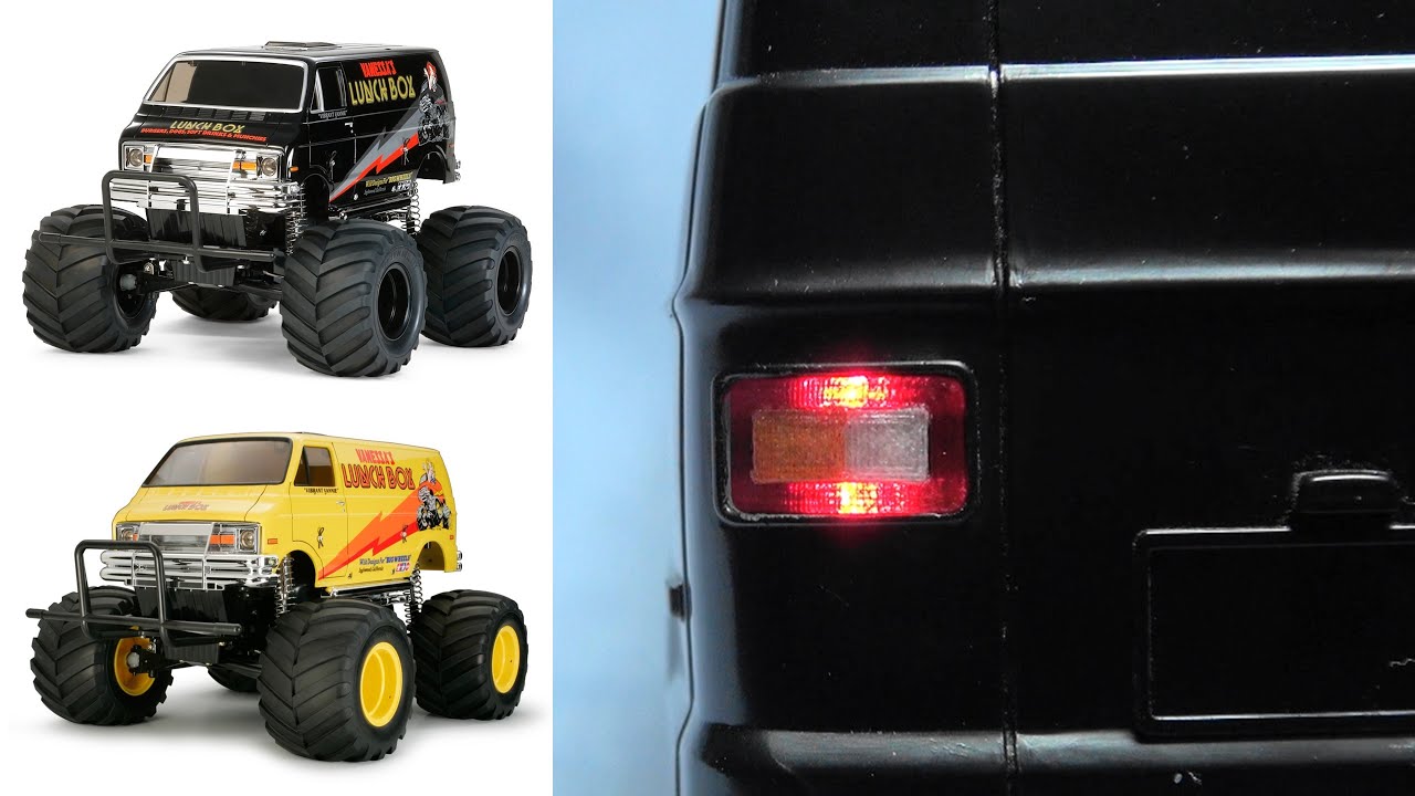 1/12 タミヤ ランチボックス に LED Tamiya Lunch Box - YouTube