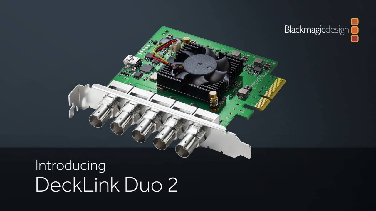Blackmagic Design DeckLink Duo 2 BDLKDUO2 B&H Photo Video