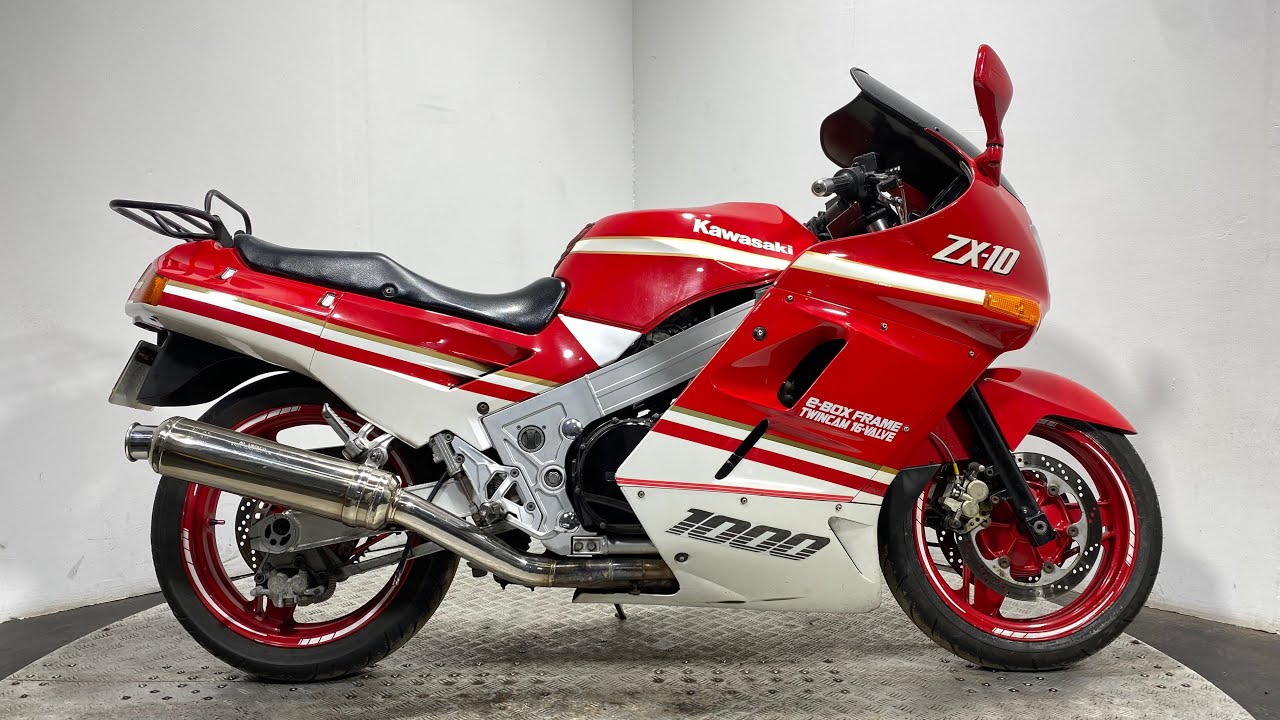 KAWASAKI ZX10 1988 40K WALK AROUND / RUNNING VIDEO - YouTube