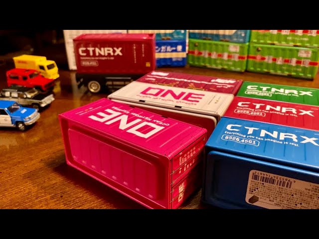 セリア】『コンテナ』第2弾(追加購入)『台車』もっ！ 【ジオラマ