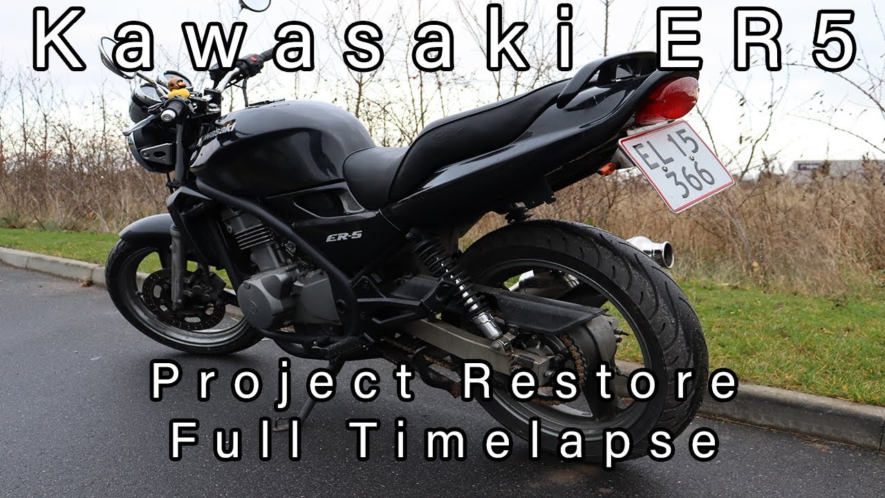 Kawasaki ER5 Project Restore Full Timelapse - YouTube
