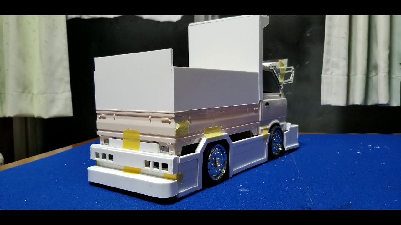 ラジコン 軽トラ！WPL D12 デコトラ custom中！ - YouTube