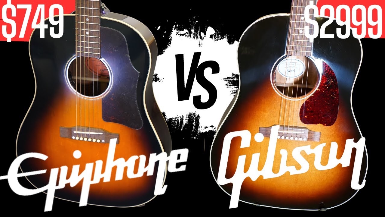 Gibson VS EPIPHONE J45 Acoustic (Buy THIS One) - YouTube