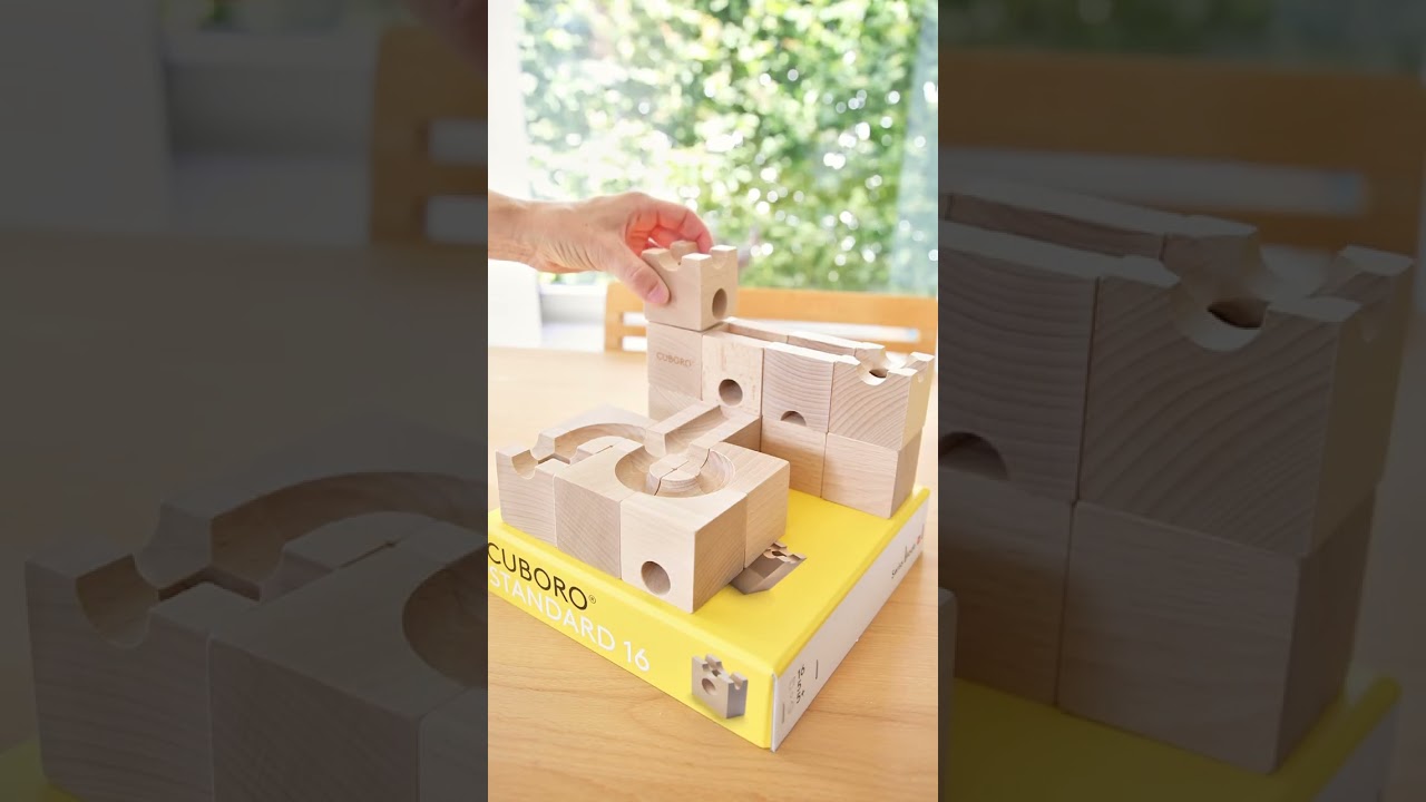 Cuboro Marble Run - Standard 16- Blue Otter Toys