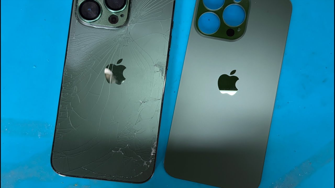 iPhone 13 Pro バックパネル割れ交換修理【iFaceケース背面ぶ厚いの