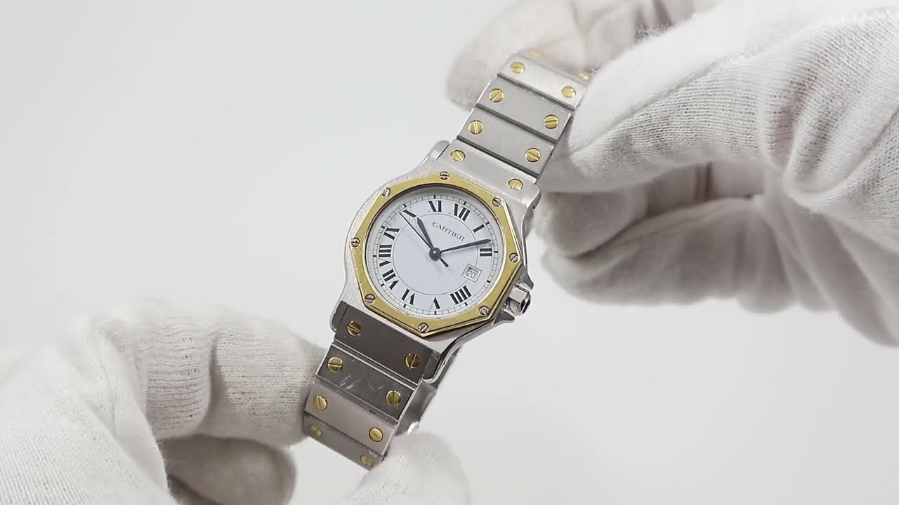 Cartier カルティエ】サントスオクタゴン／LMサイズ／自動巻【スイート