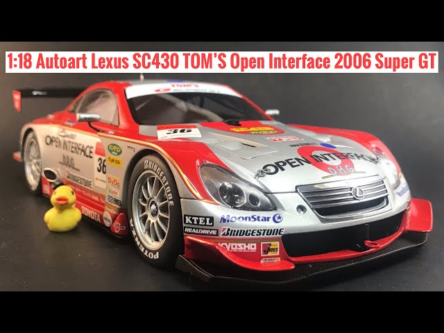 レクサス スーパーGT 2006 TOM`Sミニカー1/18 レクサス スーパーGT