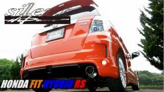 HONDA FIT HYBRID RS HKS Silent Hi-Power Muffler 32016-AH027 - YouTube