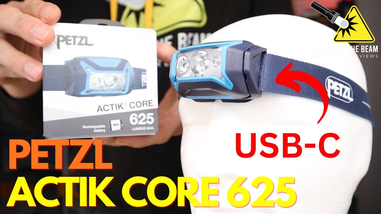 Petzl Actik Core headlamp 625 Lumen USB-C updated version for