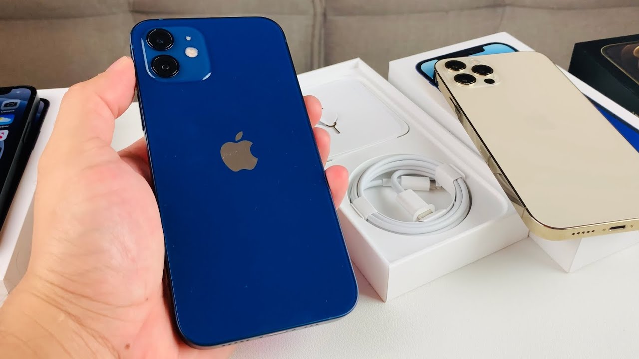 iPhone 12 Blue UNBOXING - YouTube