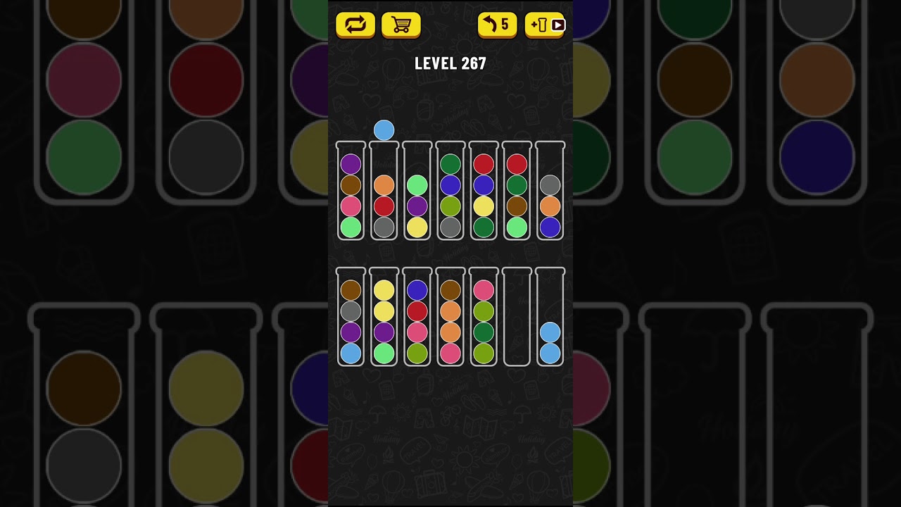 Ball Sort Puzzle - level 267 - YouTube