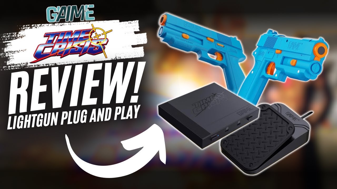 G'AIM'E Time Crisis Lightgun Plug And Play Box, Unboxing And