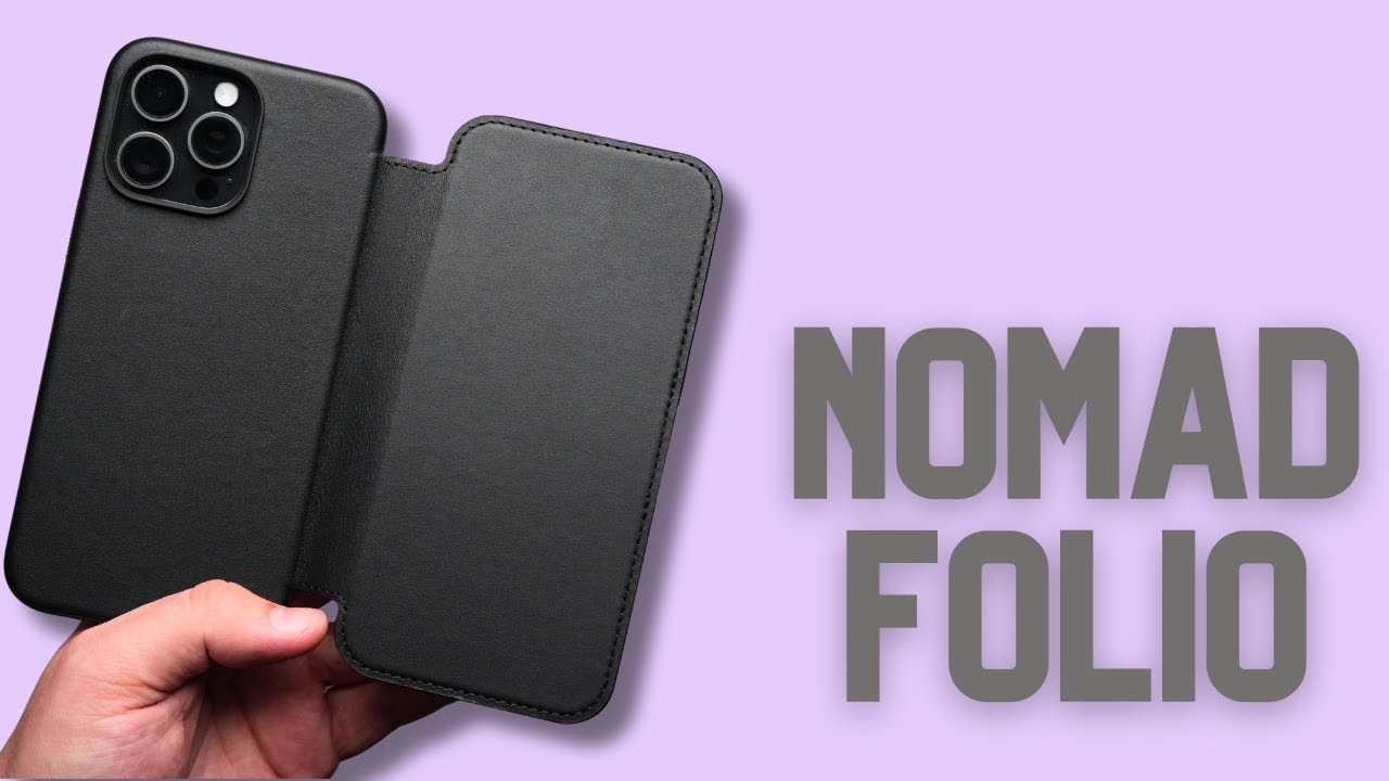The FOLIO CASE TO BUY! - Nomad Modern Leather Folio for iPhone 15
