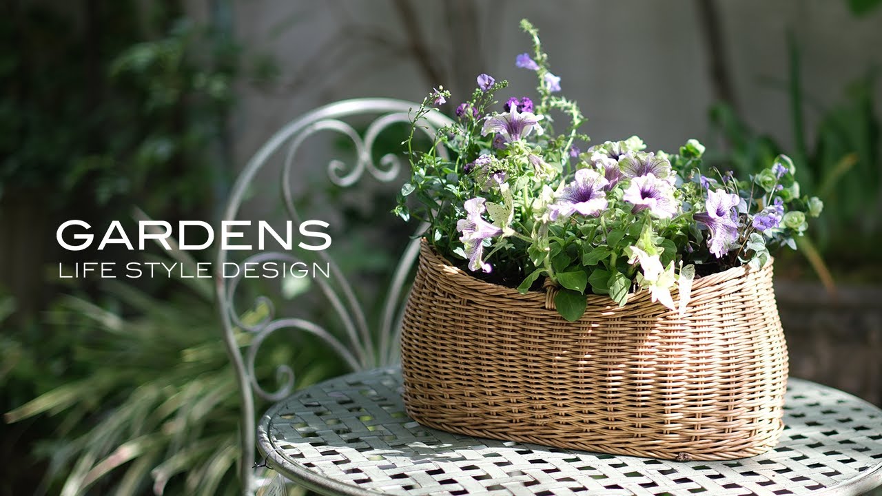 GARDENSスタイルのバスケットの寄せ植え | Planting in a basket