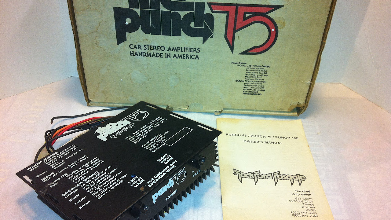 Old School Rockford Fosgate Punch 75 First Generation Amp