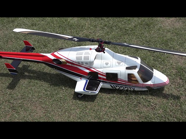 エアーウルフの元になったBell 222ラジコンヘリが飛ぶ - YouTube