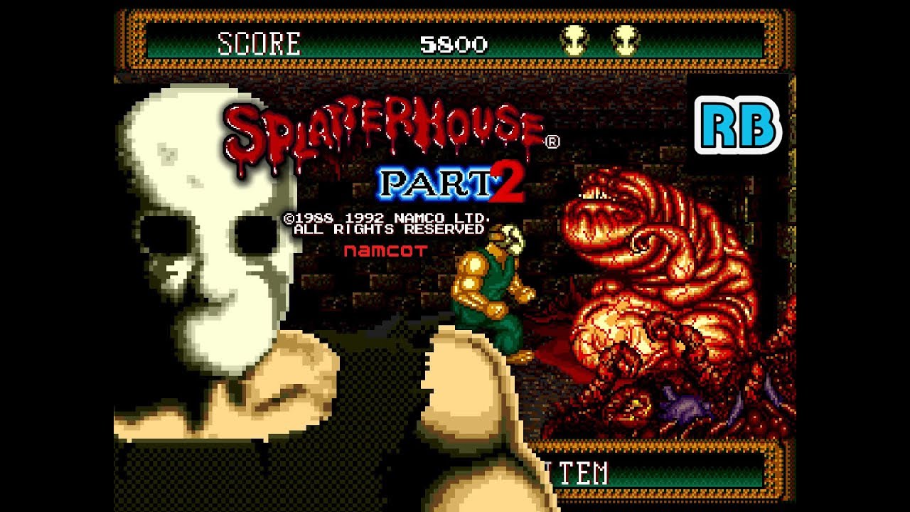 1992 [60fps] MD Splatterhouse Part 2 258013pts ALL - YouTube