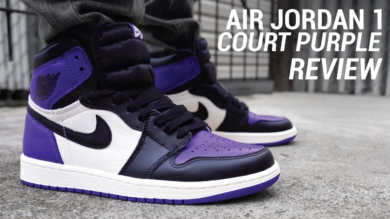 Air Jordan 1 Court Purple Review & On Feet - YouTube
