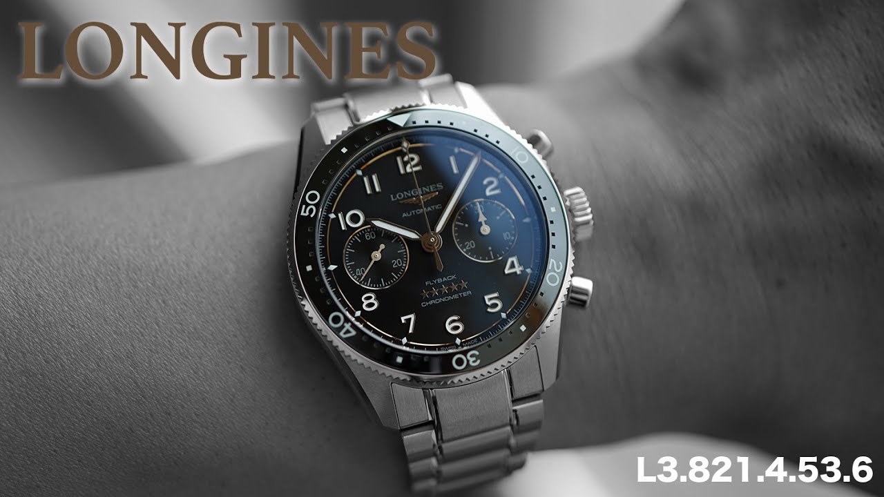 LONGINES ロンジン L3.821.4.53.6 【スピリット フライバック】 - YouTube