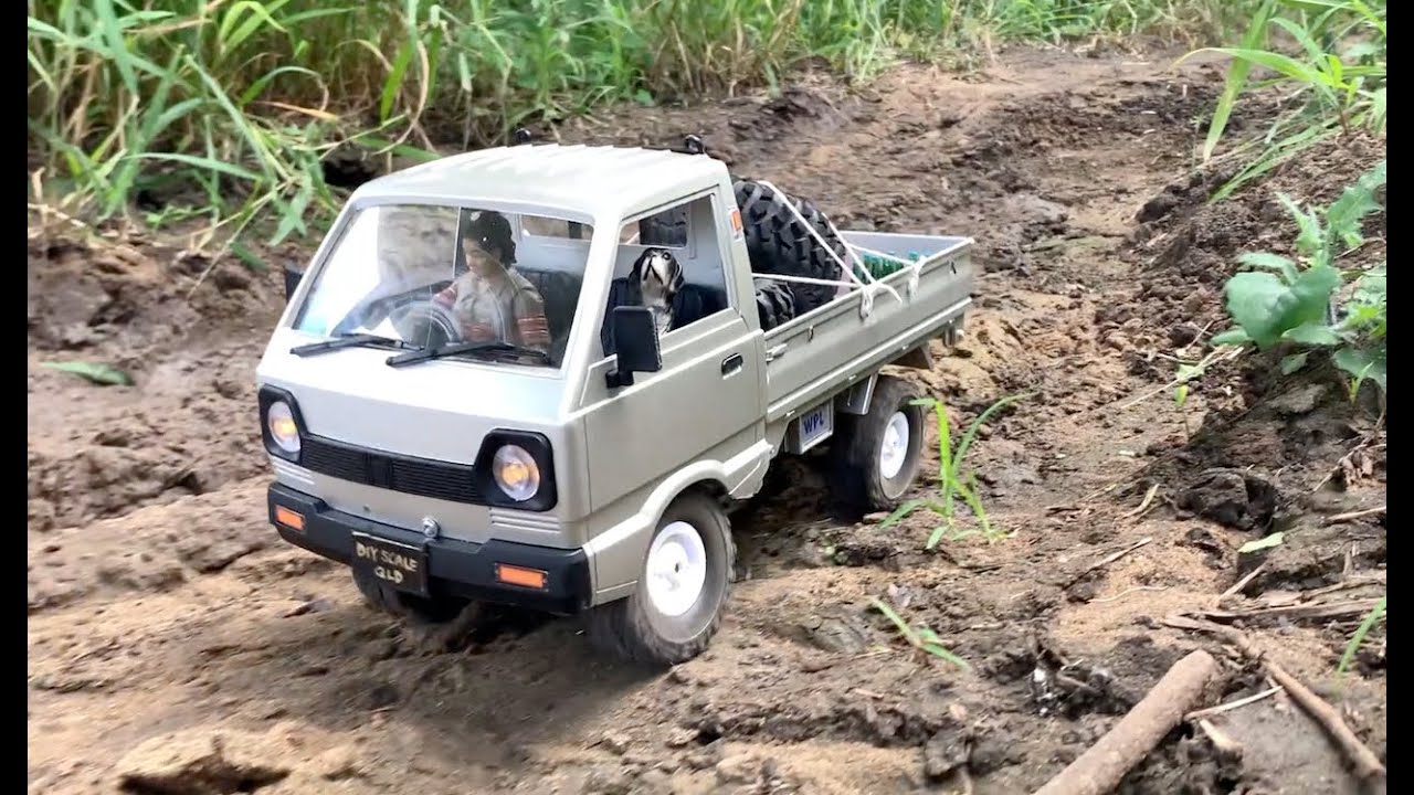 WPL D12 Modified 4x4(WPL C24 chassis) - YouTube