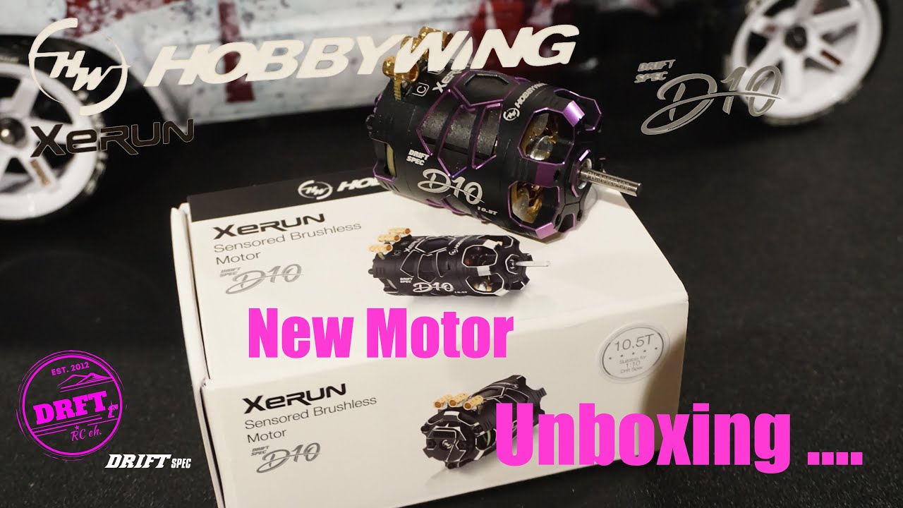 Hobbywing XeRun D10 10.5T Brushless Motor -- Unboxing what´s