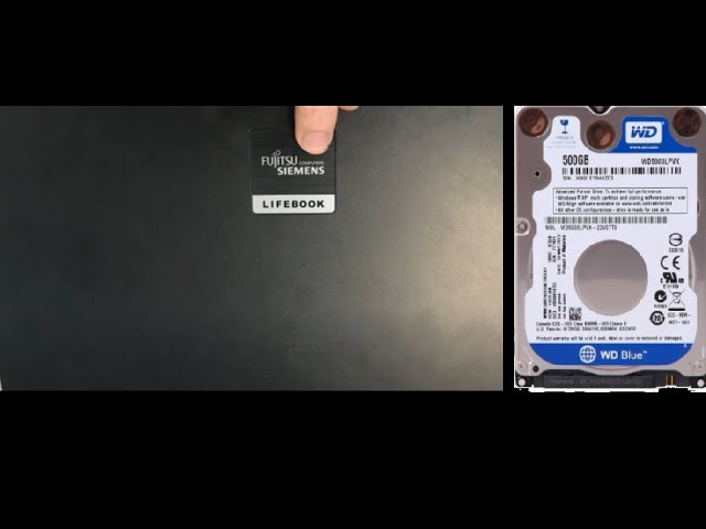 HOW TO REPLACE A NOTEBOOK HARD DRIVE fujitsu lifebook E8310 - YouTube