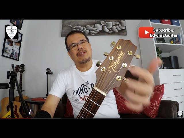 Takamine EG340SC Acoustic Electric Guitar Review and Demo strung