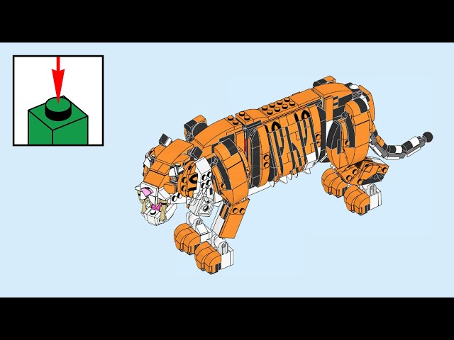 LEGO Creator 3-in-1 31129, Majestic Tiger - building instructions