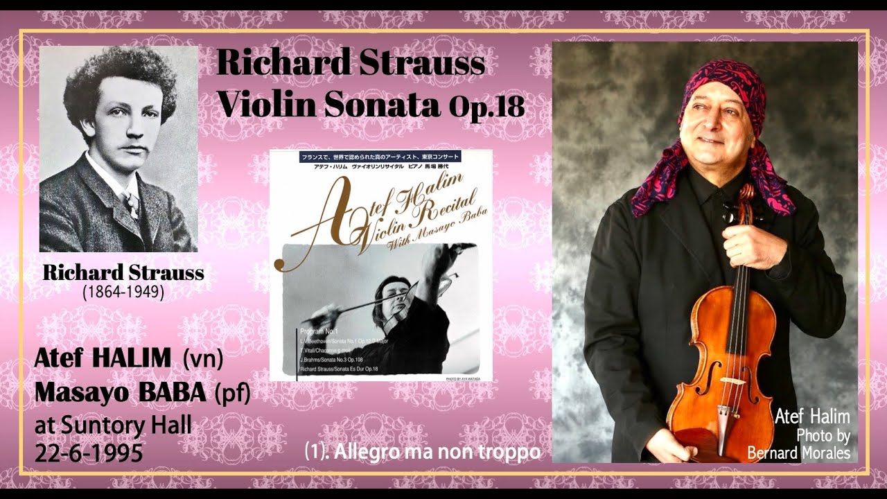 R.Strauss:Violin Sonata,Op.18 Atef HALIM(vn) アテフ・ハリム