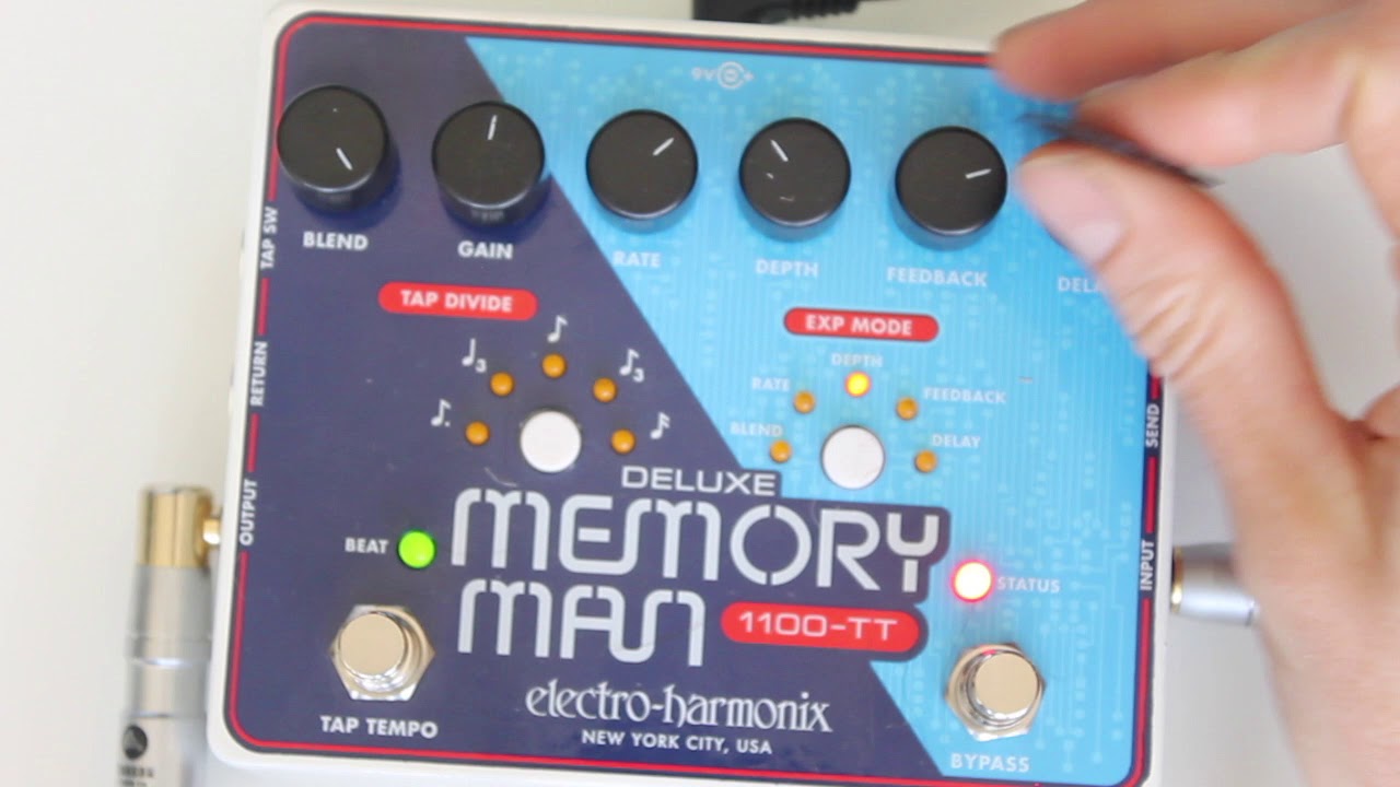 EHX Deluxe Memory Man 1100-TT - YouTube